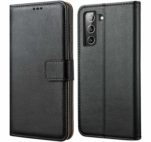 Leather wallet flip magnetic - leather,