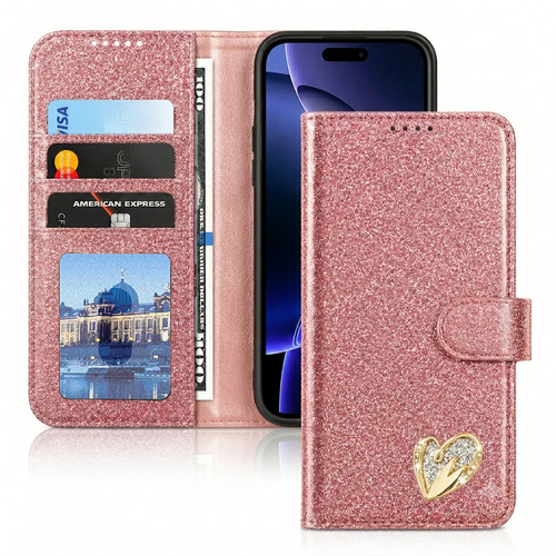 Glitter flip wallet - glitter,