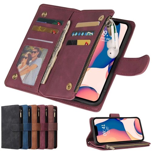 Zip wallet case - leather, flip
