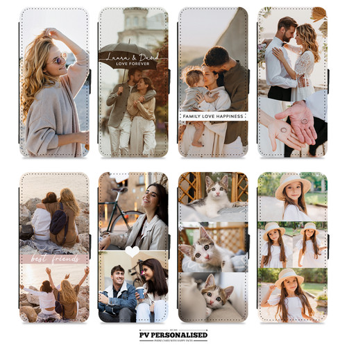 Personalised flip wallet - personalised, phone